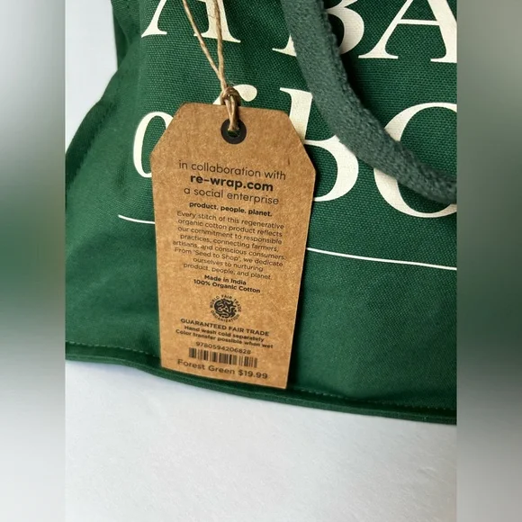 Green Canvas Tote Bag - Picture 2 of 9